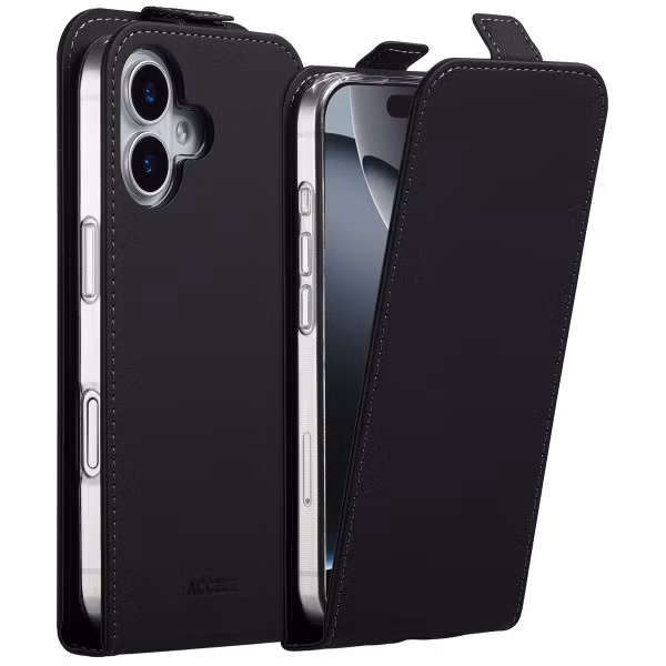 Accezz Flipcase voor de Apple iPhone 17 - Zwart