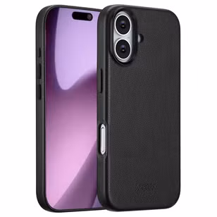 Accezz MagSafe Leather Backcover Apple iPhone 17 - Onyx BlackMagSafe Leather Backcover Apple iPhone 17 - Onyx Black